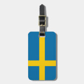 Vlag van Zweden Bagagelabel (Voorkant verticaal)