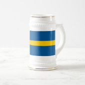 Vlag van Zweden Bierpul (Voorkant rechts)