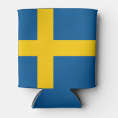 Vlag van Zweden Blikjeskoeler (Voorkant)