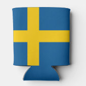 Vlag van Zweden Blikjeskoeler (Achterkant)