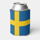 Vlag van Zweden Blikjeskoeler (Blikje Achterkant)