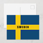Vlag van Zweden Briefkaart (Voorkant / Achterkant)