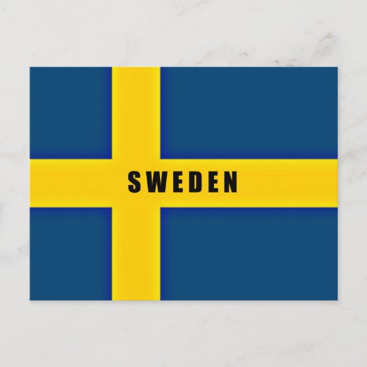 Vlag van Zweden Briefkaart (Voorkant)