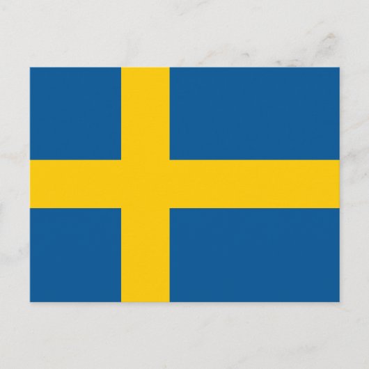 Vlag van Zweden Briefkaart (Voorkant)