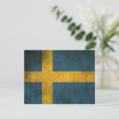  vlag van Zweden Briefkaart (Staand voorkant)