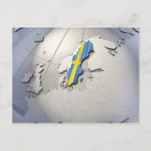 Vlag van Zweden Briefkaart (Voorkant)