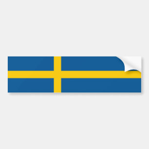 Vlag van Zweden Bumpersticker