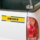 Vlag van Zweden Bumpersticker (Op Truck)