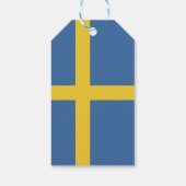 Vlag van Zweden Cadeaulabel (Achterkant)