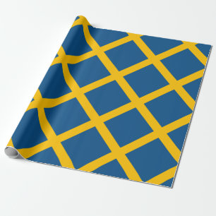 Vlag van Zweden Cadeaupapier