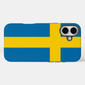 Vlag van Zweden Case-Mate iPhone Case (Achterkant (horizontaal))