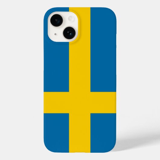 Vlag van Zweden Case-Mate iPhone Case (Achterkant)