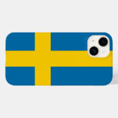 Vlag van Zweden Case-Mate iPhone Case (Achterkant (horizontaal))