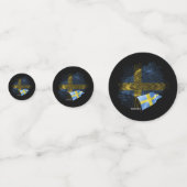 Vlag van Zweden Confetti (Voorkanten)