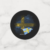 Vlag van Zweden Confetti (Kleine voorkant)