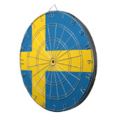 Vlag van Zweden Dartbord (Voorkant Rechts)