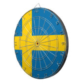 Vlag van Zweden Dartbord (Voorkant Rechts)