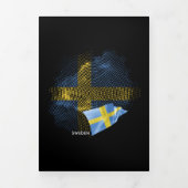 Vlag van Zweden Drieluik Kaart (Cover)