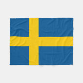 Vlag van Zweden Fleece Deken (Voorkant (Horizontaal))
