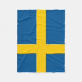 Vlag van Zweden Fleece Deken (Voorkant)