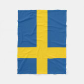 Vlag van Zweden Fleece Deken (Voorkant)
