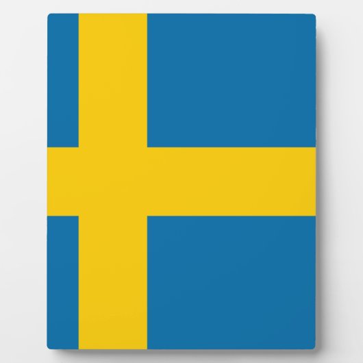 Vlag van Zweden Fotoplaat (Voorkant)