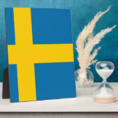 Vlag van Zweden Fotoplaat (Zijkant)