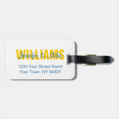 Vlag van Zweden gepersonaliseerd Bagagelabel (Achterkant horizontaal)