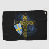 Vlag van Zweden Golfhanddoek (Horizontaal)