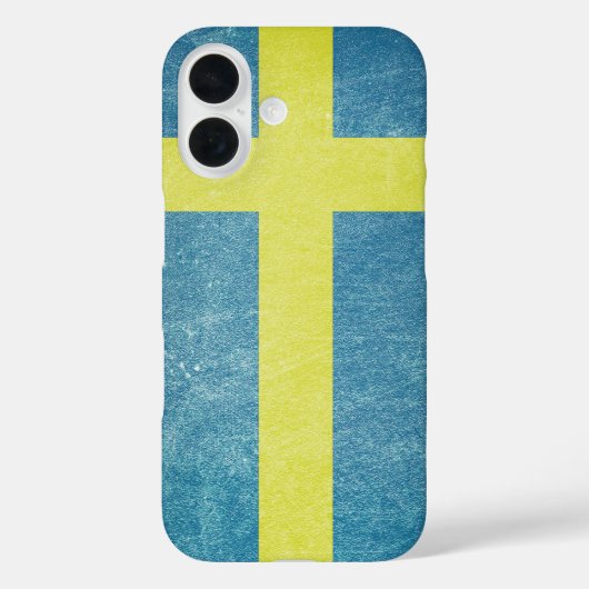 Vlag van Zweden Grunge Case-Mate iPhone Case (Achterkant)