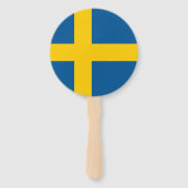 Vlag van Zweden Handwaaier (Achterkant)
