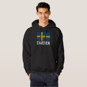 Vlag van Zweden Hoodie (Voorkant volledig)