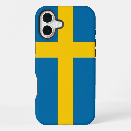 Vlag van Zweden iPhone Hoesje (Achterkant)