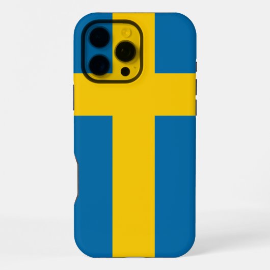 Vlag van Zweden iPhone Hoesje (Achterkant)