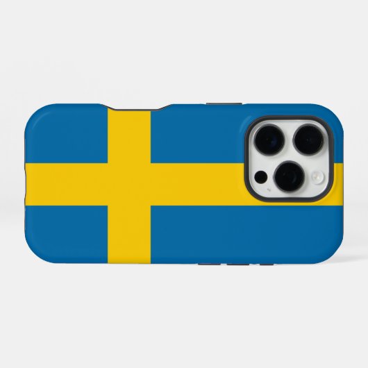Vlag van Zweden iPhone Hoesje (Achterkant horizontaal)