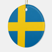 Vlag van Zweden Keramisch Ornament (Links)