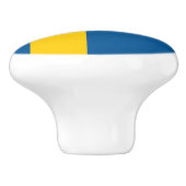 Vlag van Zweden Keramische Knop (Zijkant)