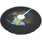 Vlag van Zweden Kerstboom Rok (Gekanteld)