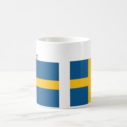 Vlag van Zweden Koffiemok (Center)