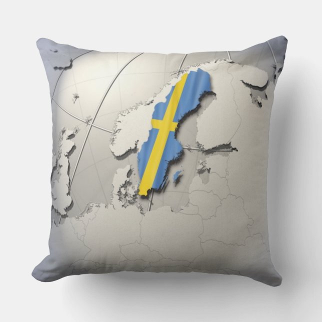 Vlag van Zweden Kussen (Voorkant)