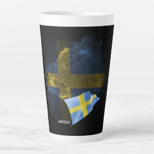 Vlag van Zweden Latte Mok