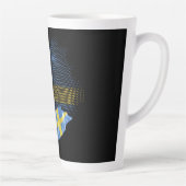 Vlag van Zweden Latte Mok (Rechts)