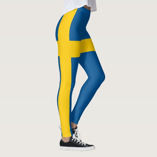 Vlag van Zweden Leggings (Rechts)