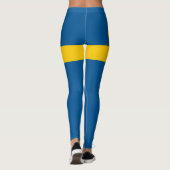 Vlag van Zweden Leggings (Achterkant)