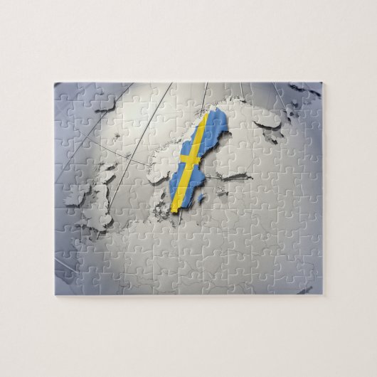 Vlag van Zweden Legpuzzel (Horizontaal)