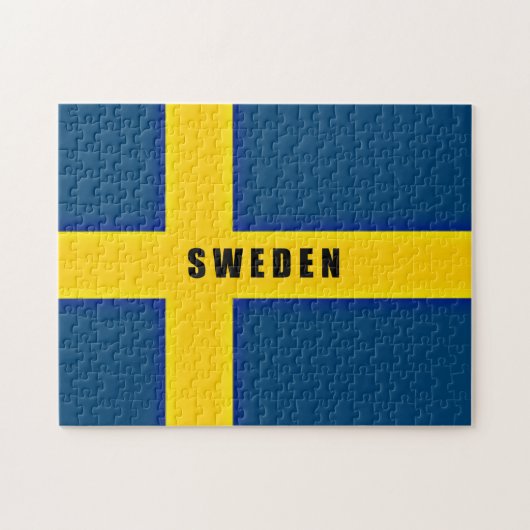 Vlag van Zweden Legpuzzel (Horizontaal)
