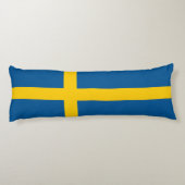 Vlag van Zweden Lichaamskussen (Achterkant)