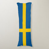 Vlag van Zweden Lichaamskussen (Voorkant Verticaal)