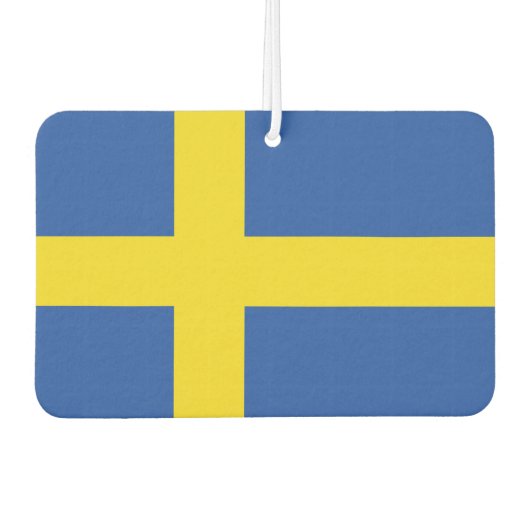 Vlag van Zweden Luchtverfrisser (Voorkant)
