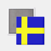 Vlag van Zweden Magneet (Voorkant / Achterkant)